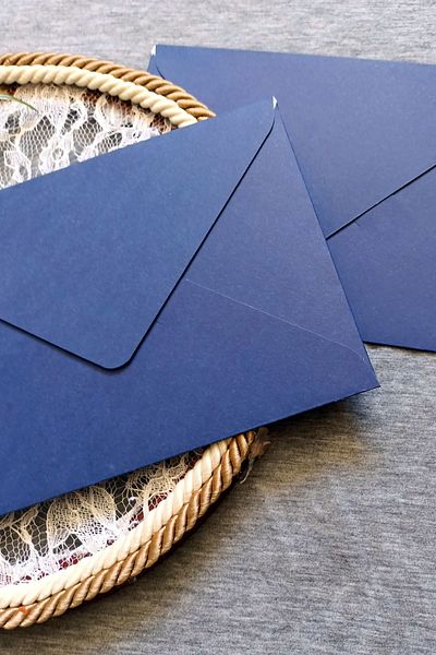 Dekorden Navy Blue Invitation Envelope, 13x18 Cm.