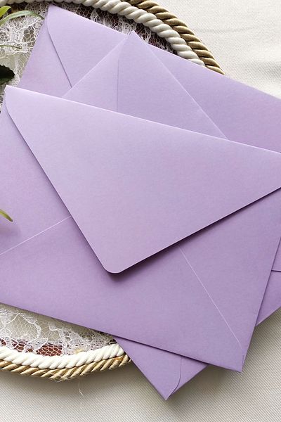 Dekorden Lilac Invitation Envelope, 13x18 Cm.