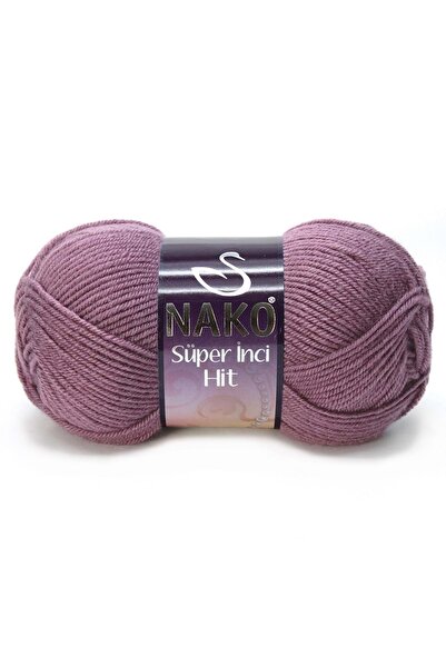 NAKO Süper Inci Hit El Örgü Ipi 569 Koyu Gül Kurusu