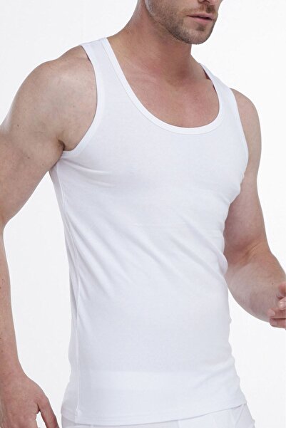 Malabadi 008 Modal Erkek Atlet Beyaz