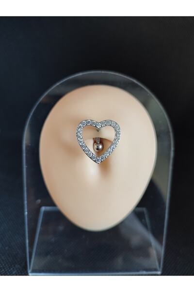 Araz piercing Cerrahi Çelik Zirkon Taşlı Alerji Yapmaz Göbek Piercing Için Uy...
