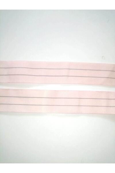 Hayal Sepeti Rubber Pink Striped 33mm 5m Shorts, Legs, Arms and Johns Rubber 1 Pack 5 Mt
