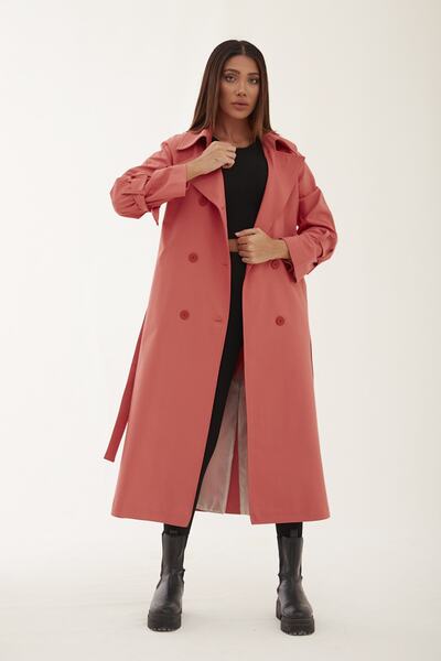 SahraAfra Mixxes Oversize Trençkot