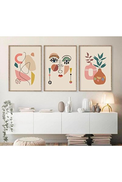 woodhomeworks Gerçek Ahşap Bohem Kızlı Pano