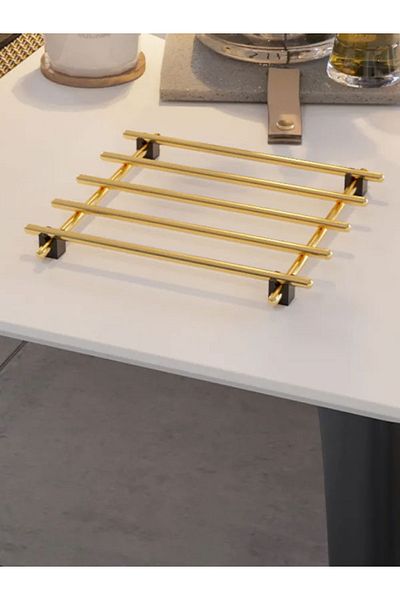 GİLLİ STORE Защитна стойка за триножка, огнеупорна, неръждаема стомана, злато, злато