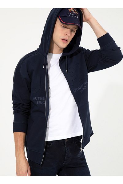 U.S. Polo Assn. Ανδρική ζακέτα Tanza Navy Blue