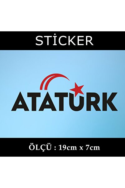 Fresh ملصق جديد لهلال ونجم أتاتورك - قطعتان من خوذة خزانة نافذة السيارة والدر...