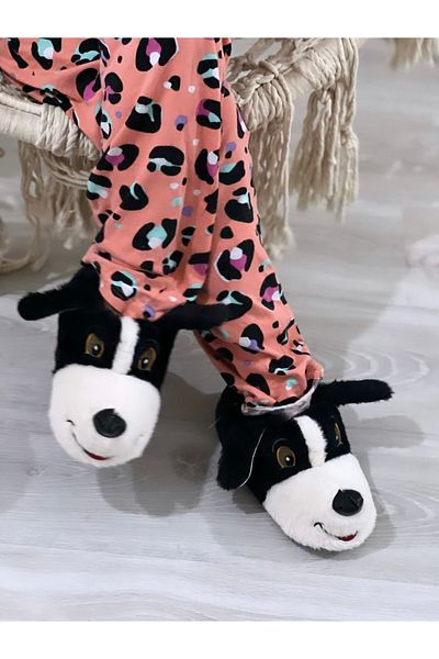 STOCON Unisex Dog Figured Home Boots No Sound Αντιολισθητική σόλα Παντόφλες για το σπίτι