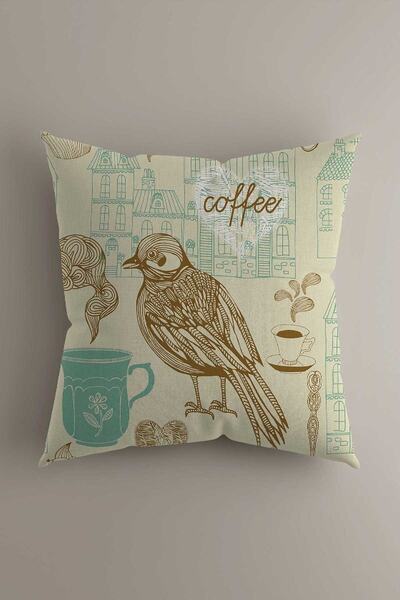 LadiesHome Husă decorativă pentru pernă decorativă digitală cu două fețe, cu ...