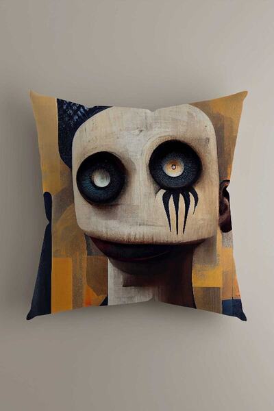 LadiesHome Husă decorativă pentru pernă decorativă digitală cu două fețe, cu ...