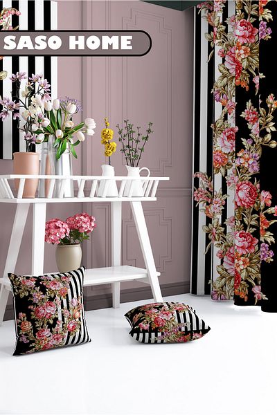 SasoHome Dream Of A Flowers Motiv Decorativ Cadou Arunca Perna - Feta De Perna
