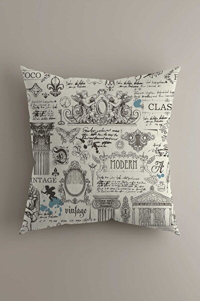 LadiesHome Husă decorativă pentru pernă decorativă digitală cu două fețe, cu ...