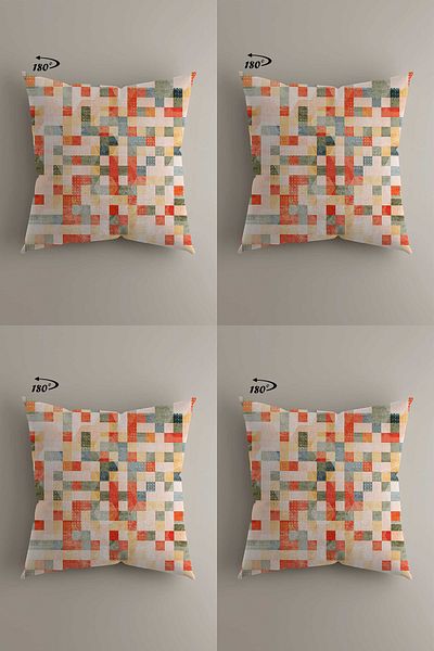 LadiesHome Modern Decorative Design Double Sided Digital Printed 4-Piece Decorative Throw Pillow Cover