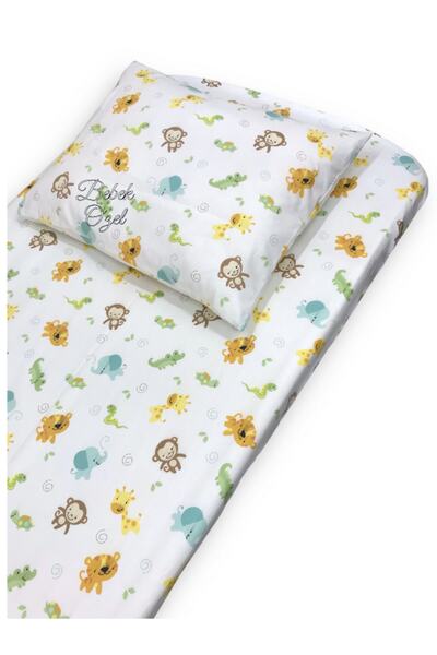 Babynia Cotton Baby And Child Elastic Sheet And Pillow Case 70x170 Cute Animals