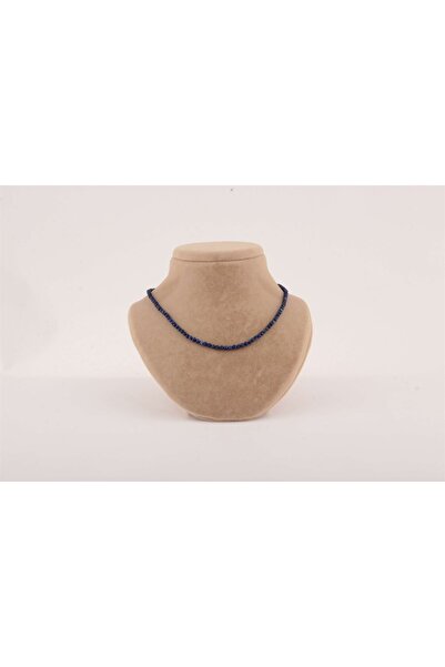 Deniz Doğal Taş قلادة من الحجر الطبيعي اللازورد - 4 مم، M411، معتمدة