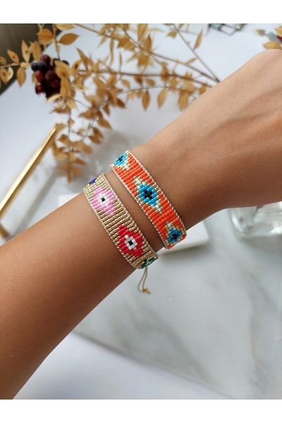 BUNİTA DESİGN Set of Two Miyuki Bracelets