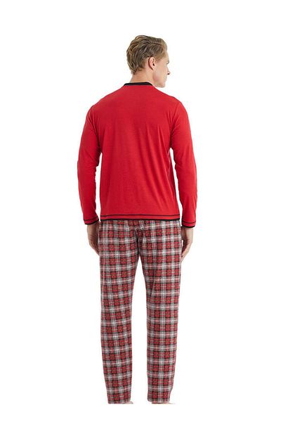 Blackspade Red Melange Men's Pajama Set 30922