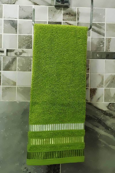 MODANTY 50x90 εκ. 100% βαμβακερή πετσέτα χεριών και προσώπου-πράσινη