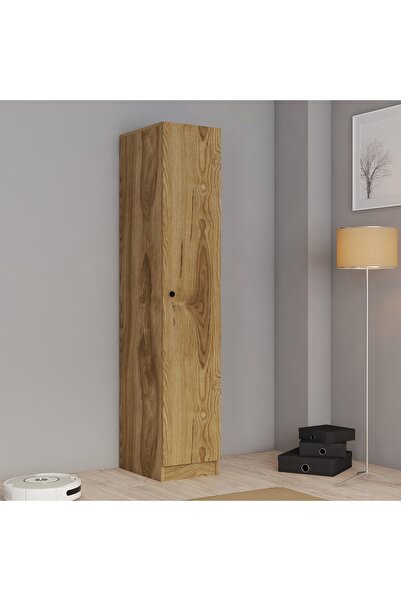 FERNISO Zoe Tek Kapılı Elbise Dolabı Gardırop Çok Amaçlı Dolap