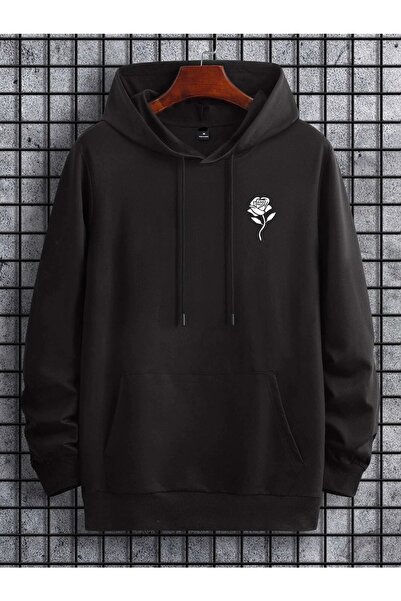 DAXİS Sportwear Company Printed Hooded Oversize Sweatshirt