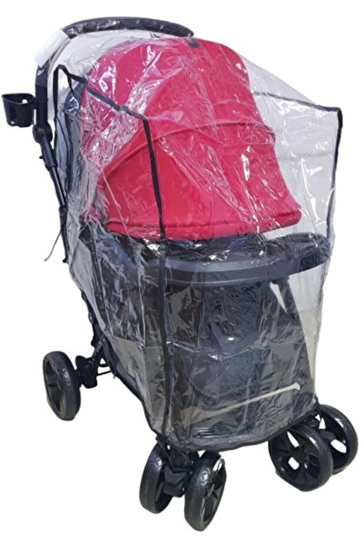 MorBebe Bebek Arabası Puset Şeffaf Yağmurluk Rüzgar Engelleyici Muşamba