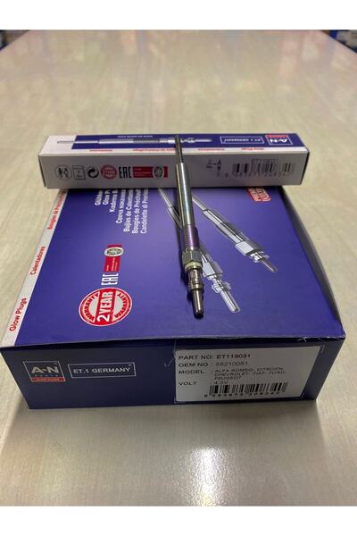 ET1GERMANY Et119031 Kızdırma Bujisi 4 Adet 1,3mtj Euro 5 Doblo Linea Fiorino ...