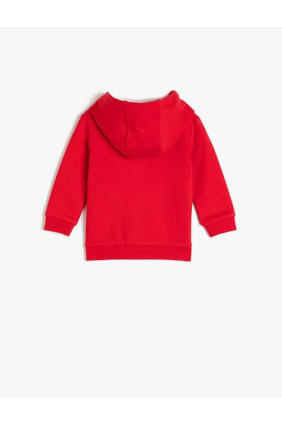 Koton Φούτερ με μακρυμάνικη κουκούλα Baby Cotton Slogan