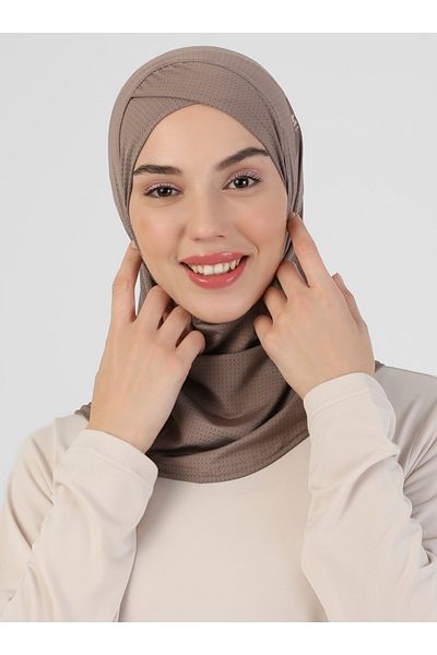 Ecardin Φουλάρι Pro X Hijab - 09 Dark Mink -