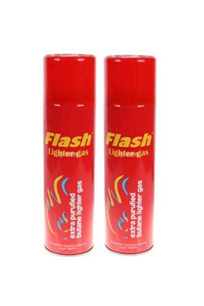 Flash 2'li Set Hakiki Lighter Çakmak Gazı 270 Ml
