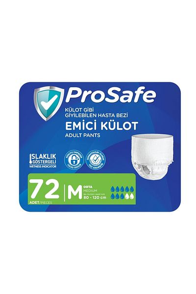 PROSAFE Absorbent Panties Size M 72 Pieces (8 Packs of 9)