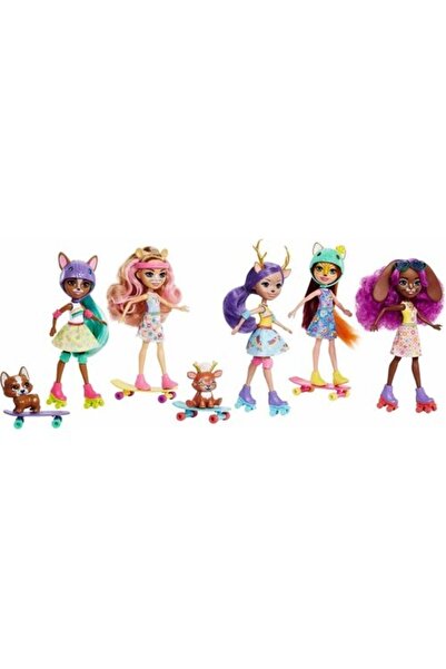 mattel Enchantimals Şehir Bebekleri 5li Hhc19 Lisanslı Ürün