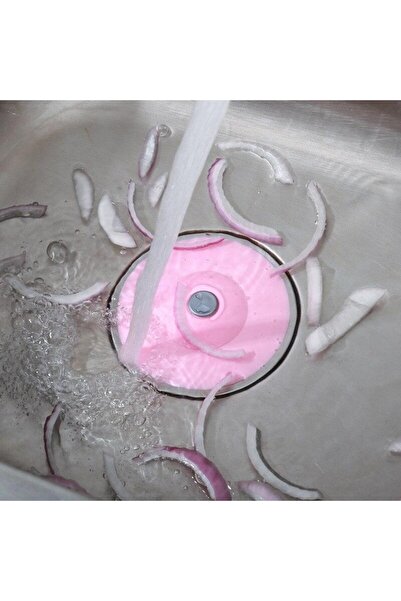 TEKNO İSTANBUL Silikon Malzeme Banyo Mutfak Gider Evye Lavabo Içine Çöp Tıpas...