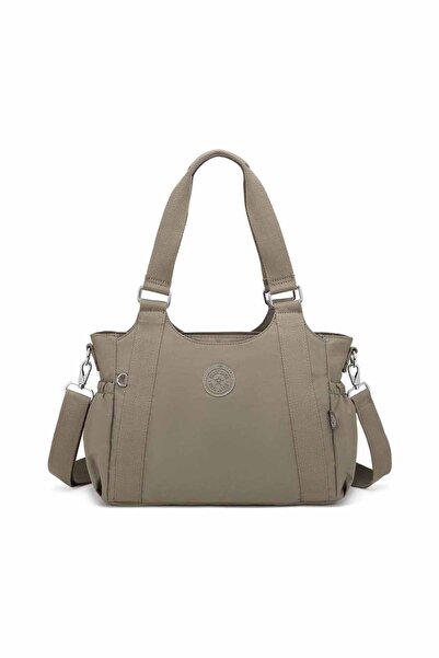 SMART BAGS حقيبة كتف نسائية من القماش المجعد Smartbags 2022-1163 بني فاتح