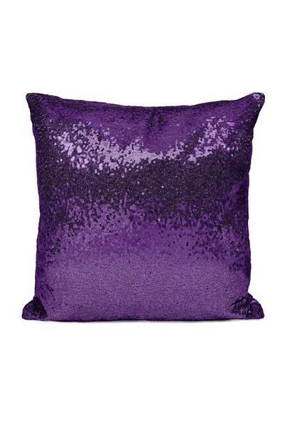 YILMAZHOME Husă de pernă cu paiete - (dimensiune violet-43x43)