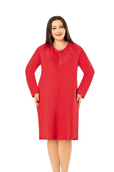 BNM Plus Size (Large Size) Long Sleeve Nightgown