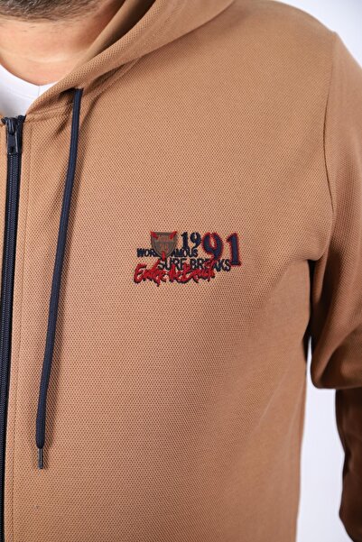 Starbattal Μεγάλο μέγεθος Sweat Hood Ninety One 22724-σκούρο καφέ