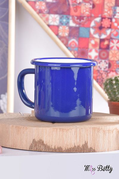 Miss Betty Blue Enamel Mug