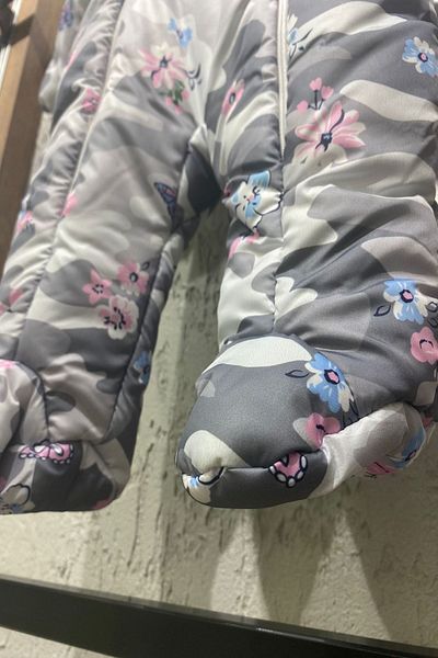 PODİUM GİYİM New Cute Butterfly & Flower Patterned Baby Welsoft Cosmonaut- Jumpsuit