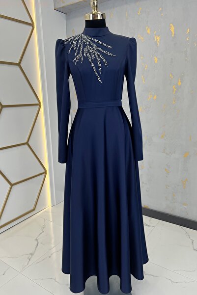 Rana Zenn Mina Abiye Lacivert