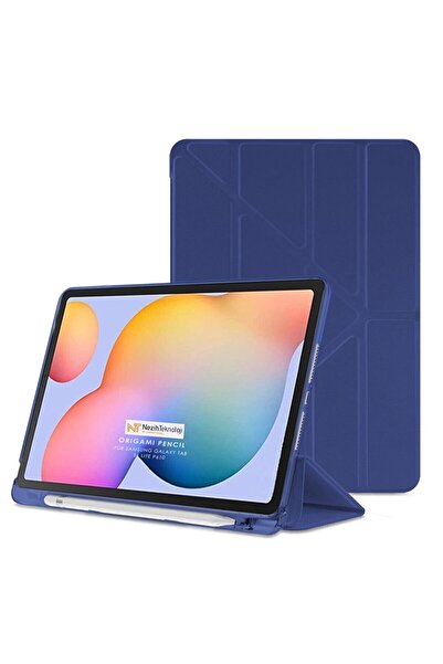 Nezih Case Samsung Tab A8 10.5 Sm-x200 2021 Uyku Modlu Kalem Bölmeli Arkası Y...