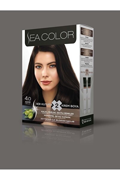 Özlem Tuhafiye Sea Color Saç Boyası - Kahve 4/0