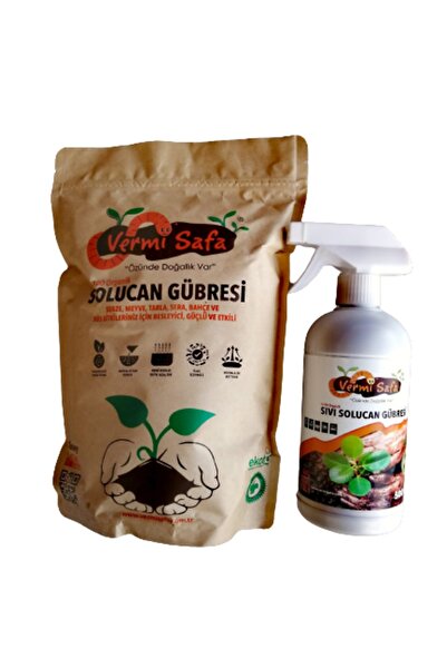 Vermisafa Organik Solucan Gübresi, Tüm Bitkileriniz Için Besleyici, Güçlü, Et...