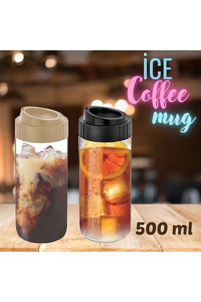 Comprox 500ml Travel Coffee Glasses with Capacas - Reusable