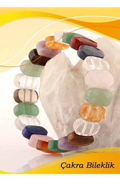 Alp Doğal Taş Çakra Bileklik-ametist-pembe Kuvars-akik-kaplan Gözü-aventurin-...