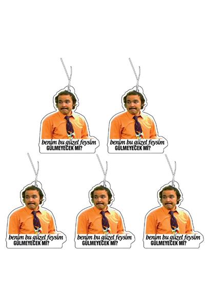 Jethızında 5'li Set Burhan Altıntop Tasarımlı Eğlenceli Dekoratif Oto Kokusu