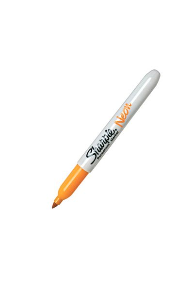 Sharpie Permanent Neon Highlighter Marker - Orange 1881077   (12 Pieces)