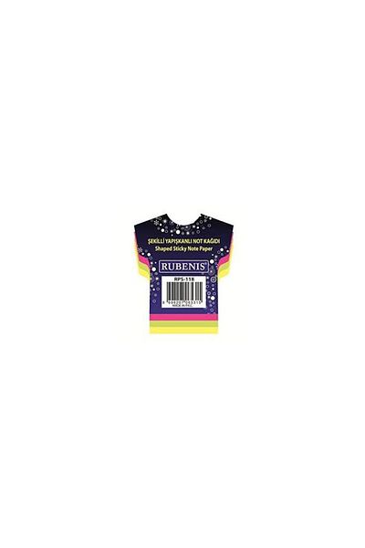Rubenis Highlighter Patterned T-Shirt - Adhesive Note Paper, 4 Colors Rps-118