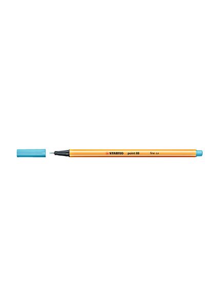Stabilo Felt Tip Thin Pen (10 Pieces) 88 Point 0.4 Mm Nib Blue 88/57