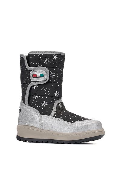 AlbiShoes Αντιολισθητική σόλα Velcro Girls' Water Resistant Shearling Thermal Snow Boots