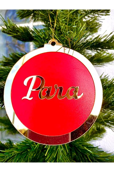 Mini Tasarım Atölyem Plexi Christmas Tree Ornament (Money)